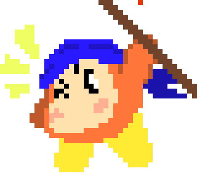 [777455] SHIELD'S DOWN AGAIN!! LET'S GO! *Bandana Dee, Marx, Adeleine/Ribbon, and Susie would all try to attack Drawcia, but the Fake Susie would consistently protect Drawcia. The spike from Magolor hitting Fake Marx would make "him" fall apart entirely and the paint that scattered around would proceed to also turn into spikes for a moment.*