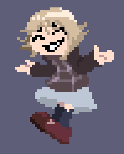 [777455] prrrooobably gonna stick with using Urotsuki as my out of rp sprite for now so i can work on it a bit while we rp