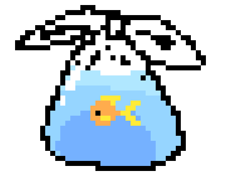 [d0698a] no- I do have a character tho whose made out of glass and his eye is a fish- he was called vodka 