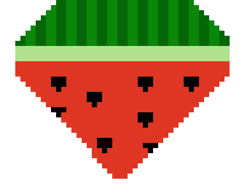 [4c1e66] pixel watermelon slice