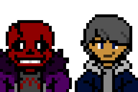 [b78fe9] Krimso the Skeleton and Orion the Human Overworld Sprites