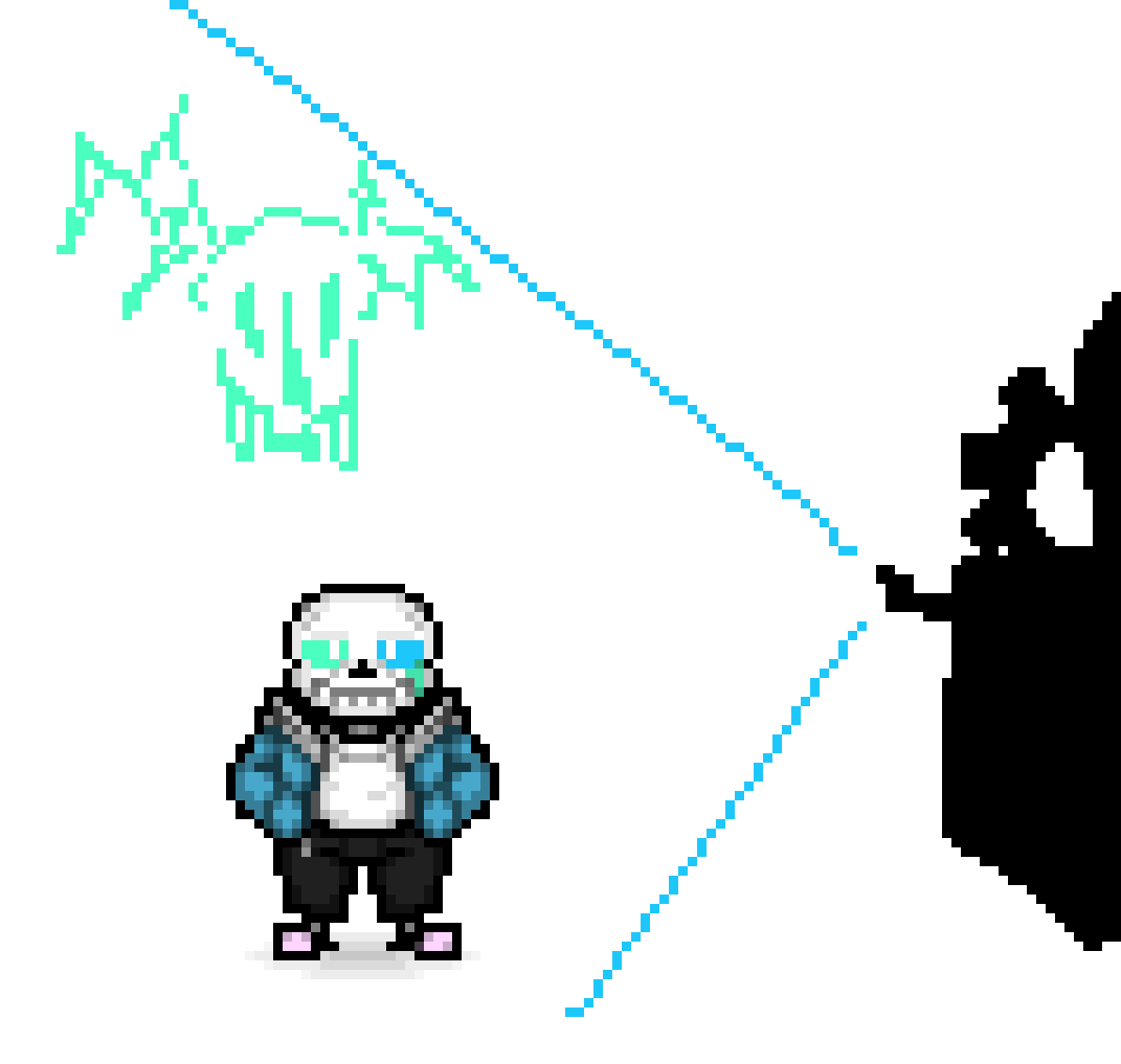 [20dc94] scott with a machine to the side that helps project what it would look like if he had a  cracker blaster