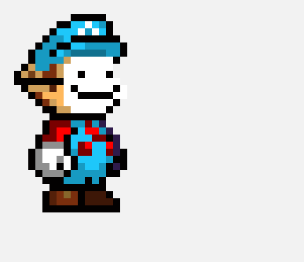 throws the teleporter behind tim and stabs him in the chest)