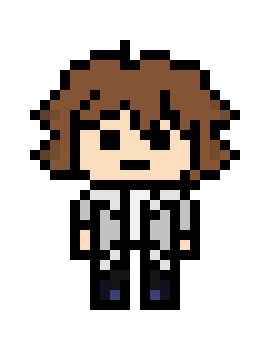 danganronpa pixel sprite base Ryuto