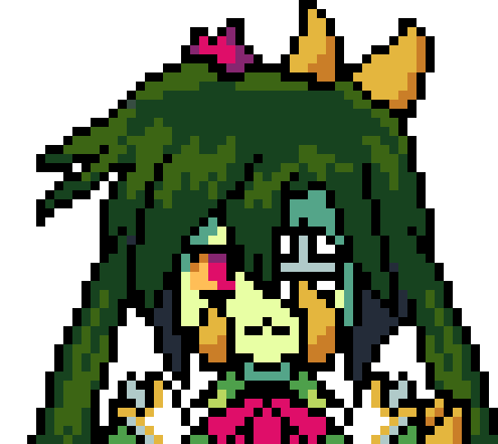 [35dc76] ((first nonundertale and female character ive ever drawn))