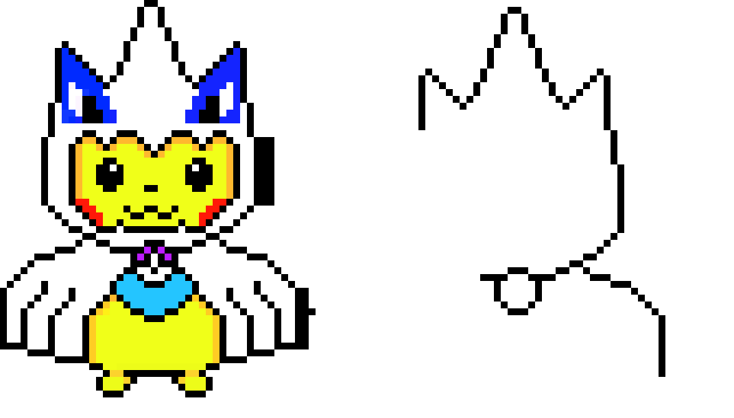 Lugia Pikachu Perler