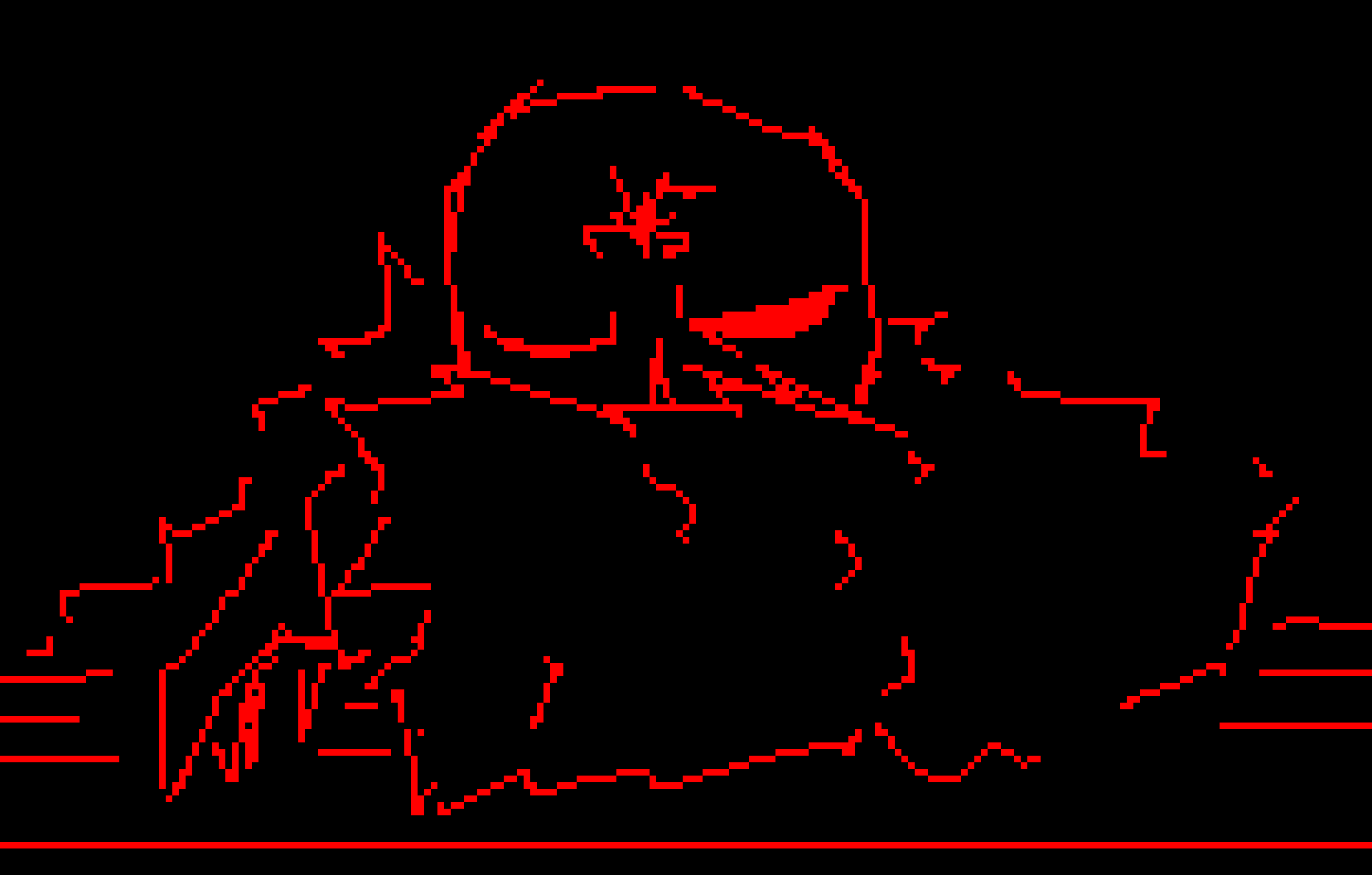 [69fad0] [Laying over a log, panting]