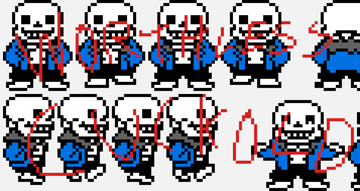 [e23ed3] UnderTale - Sans sprite sheet