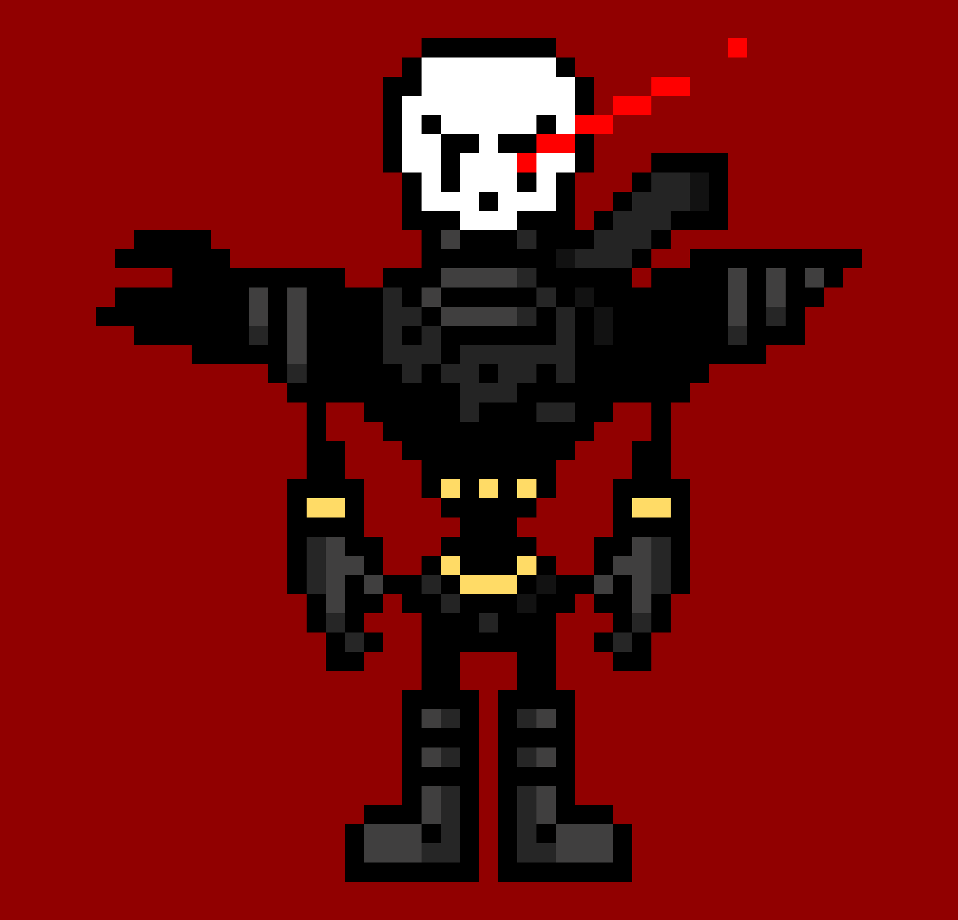 Ninja!fell Papyrus' Sprite (my version)