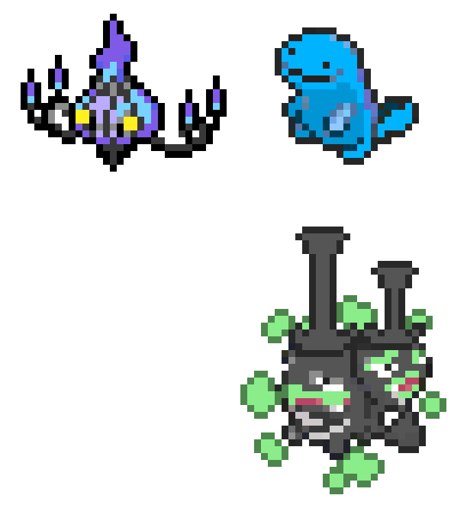 [cc5371] Chandelure, Quagsire, Galarian Weezing