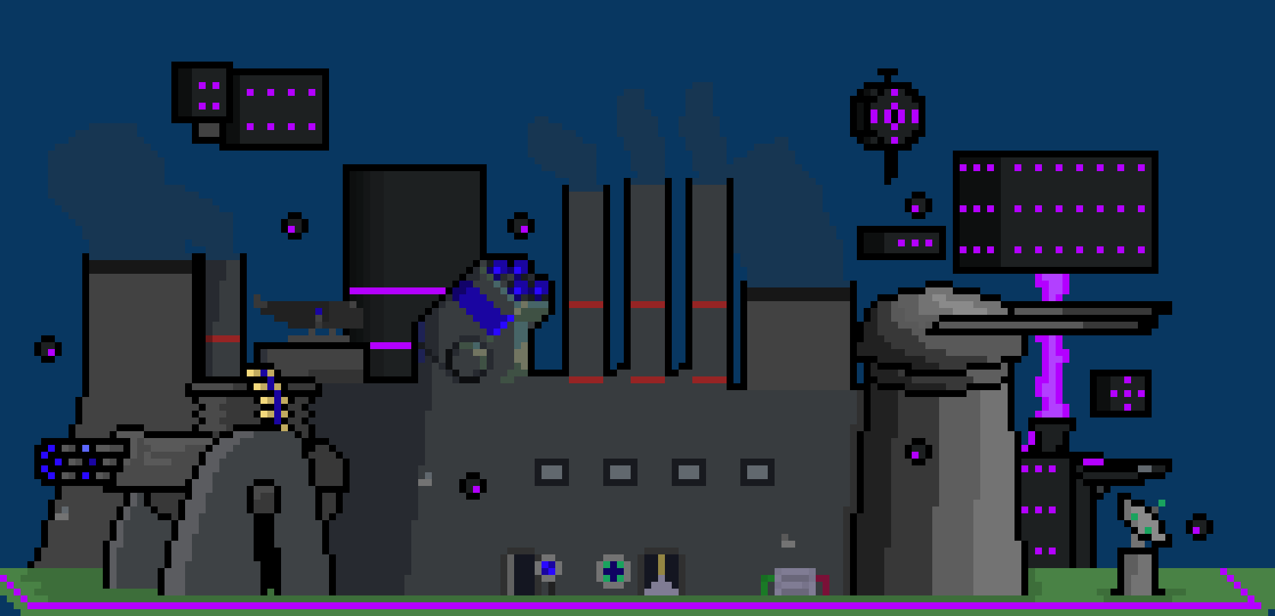 [32284a] *In this void, the workshop can be seen floating on a little island*