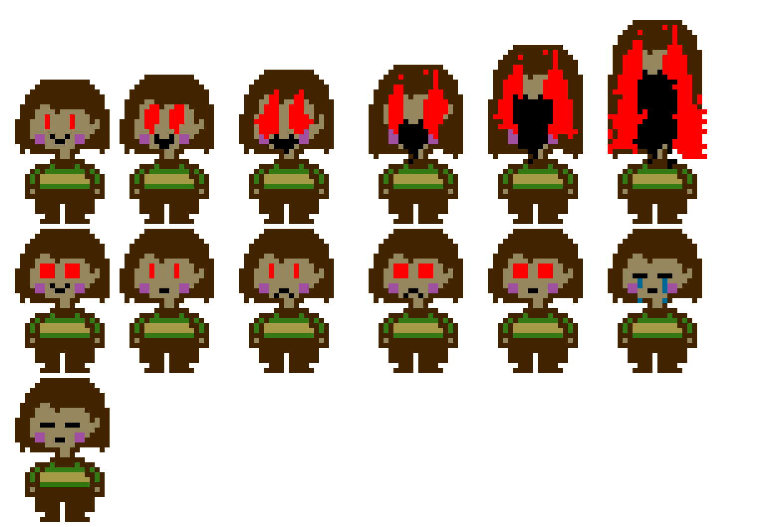 [3bda20] Undertale: Deeper Down Chara sprites