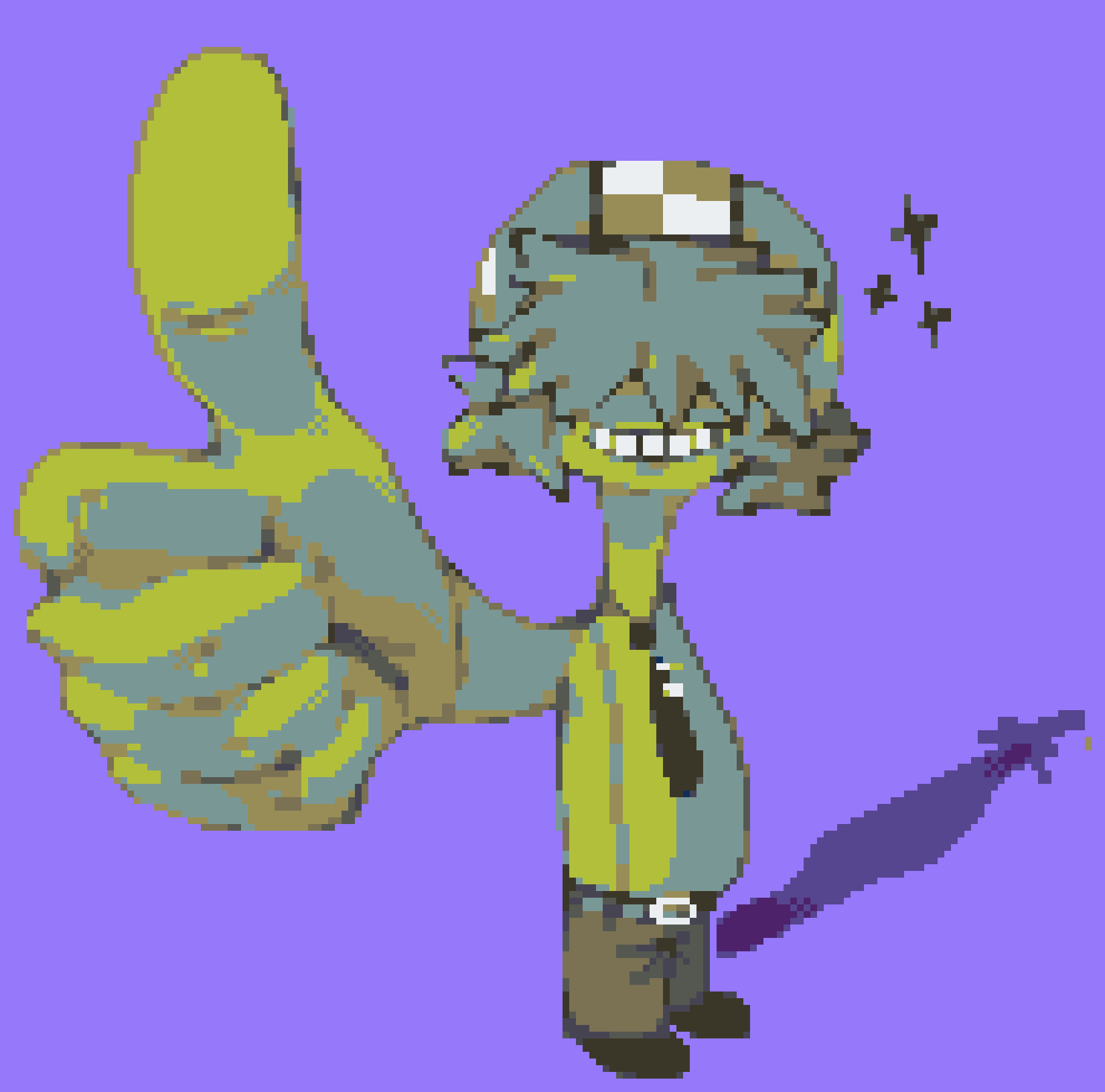 [68c135] im pickle gunth look at my fat green thumb indicative of my gardening expertise 