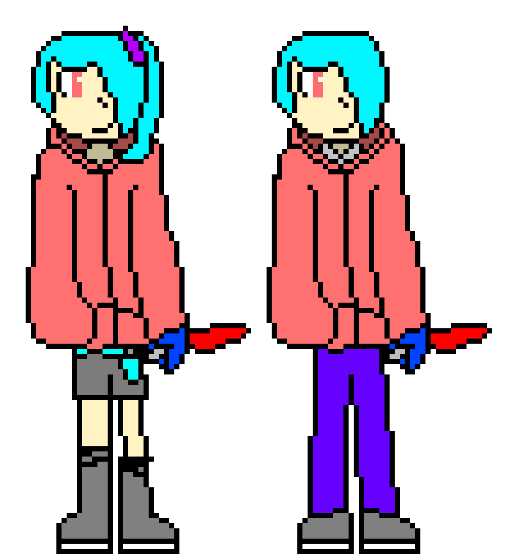 feedback or comments? -cv (Akira and Akari/Genderbent version of Akira)