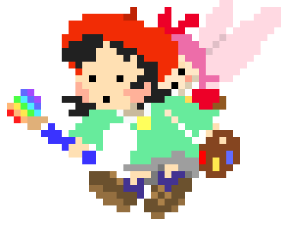 [777455] Adeleine: AH-! WHAT THE-! *Adeleine and Ribbon would have gotten hit from the Flames, Ribbon would then drop Adeleine and she'd hit the ground.* || Ribbon: AH! I'M SORRY ADO!!