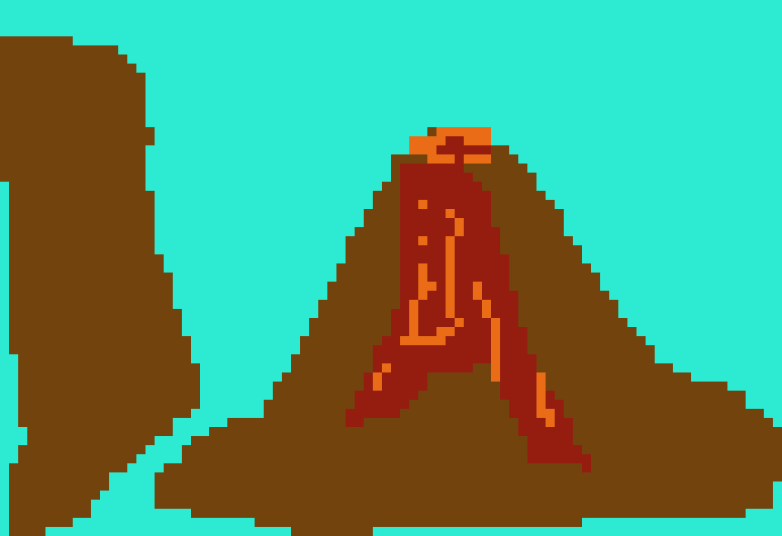 [08b91b] Ryan 5B 25 volcano pixel art