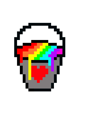 rainbow bucket