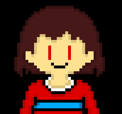 [0ae1f1] *after killing asgore, Frisk fights FT and eventually hits him*