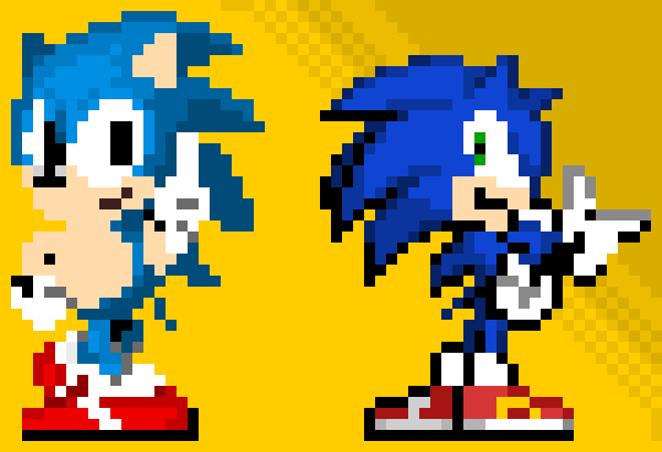 Classic baby sonic/Movie Sonic