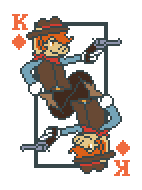 [907583] Brass Comm King of Spades Standard Template