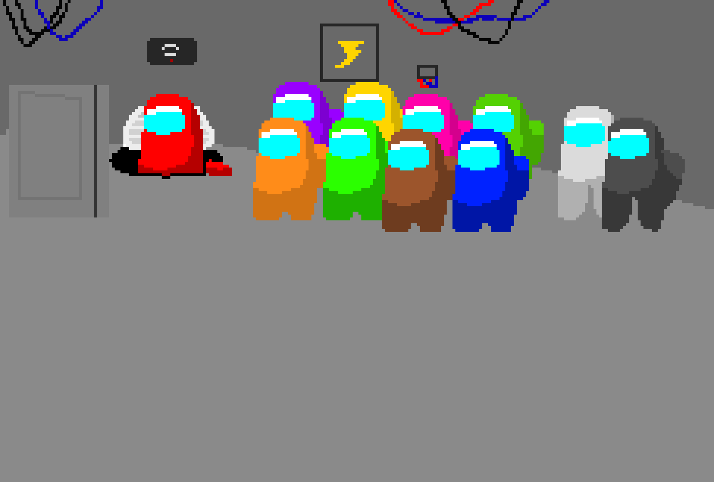 Red sus complete    ELECTRICAL ROOM FANART AMONG US