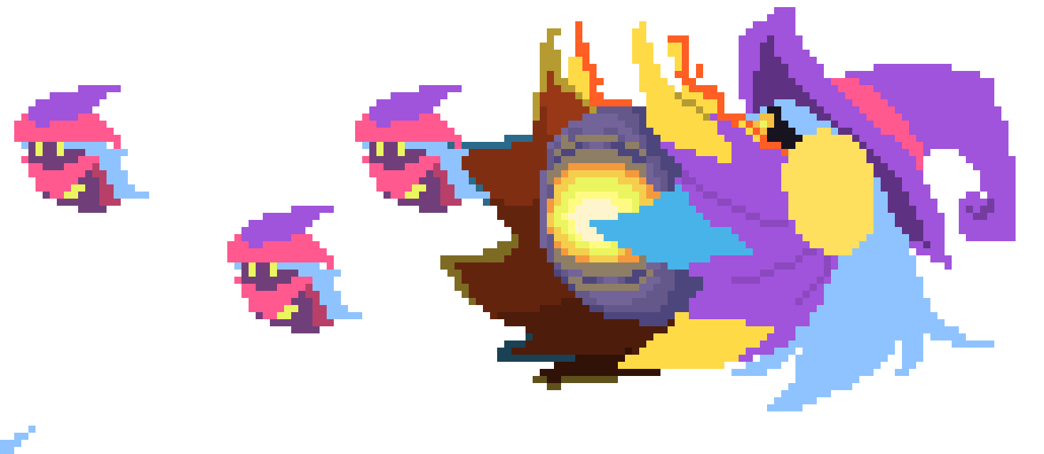 [777455] *She then would summon Para Sorceresses again to go around the battle field. Seemingly used to distract them for a moment. The Para Sorceresses would try to attack others as Drawcia herself would try to summon her Canvas once more.*