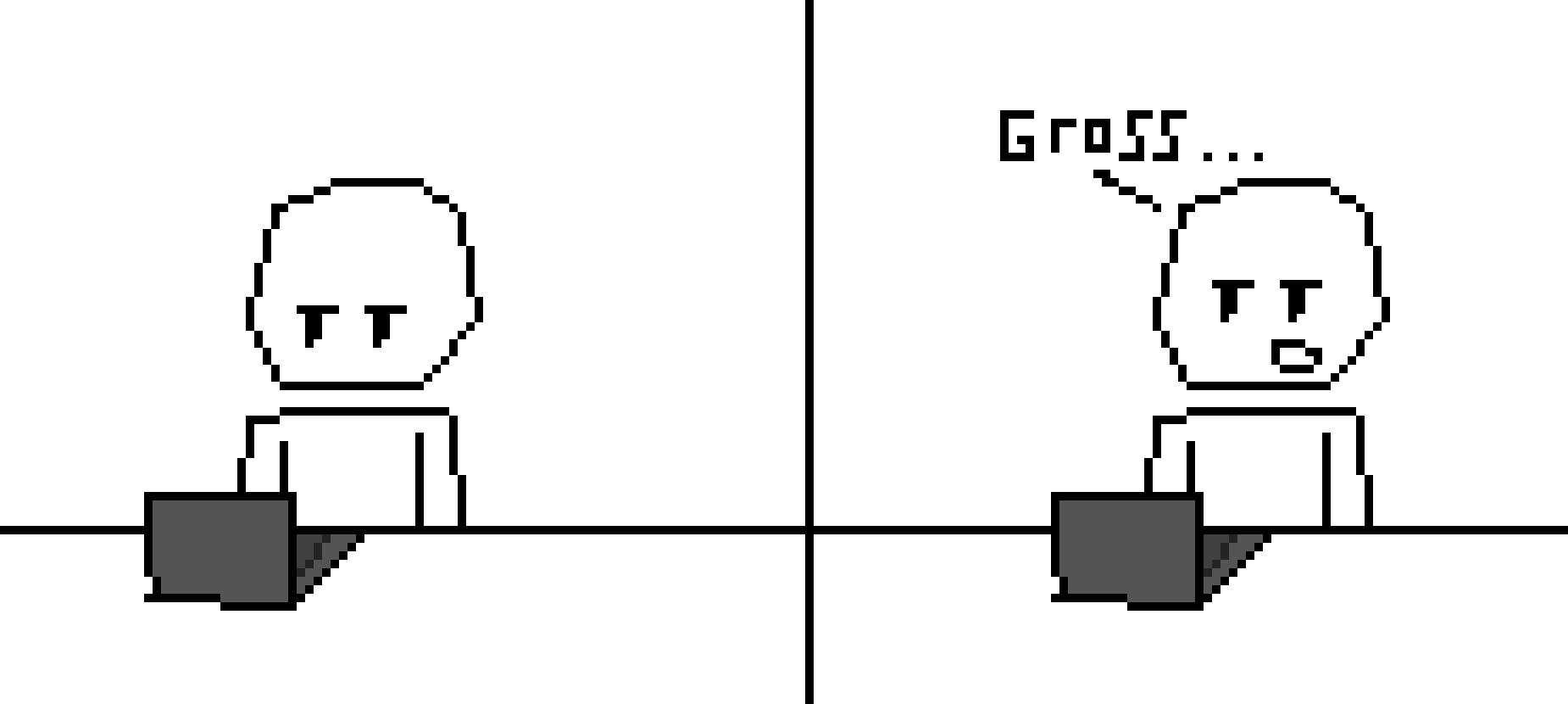 *scrolling thur the gallery and sees nsfw*