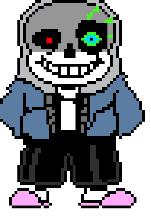 power dust sans go to error and stabes him