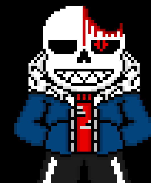 [b63bdb] *HP 300/500* tch you really don't know when to quit, don't ya? *sends bones into Killer, then cuts his harm off*