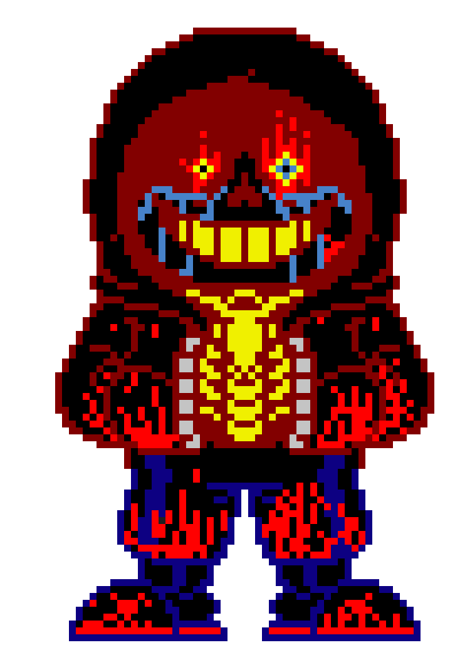 [d46952] A Dusty Error Sans shoots two huge gaster blasters