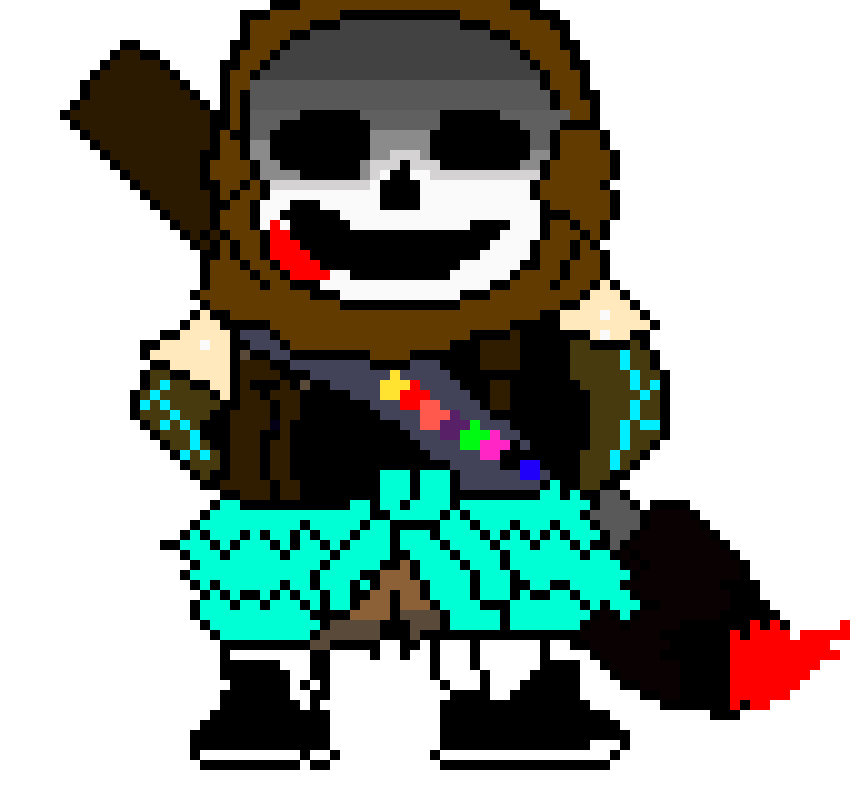 now you done It shots gaster blaster and sends 8 bones