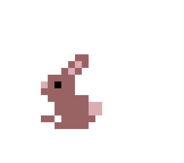 [344f1f] Liten kanin perling