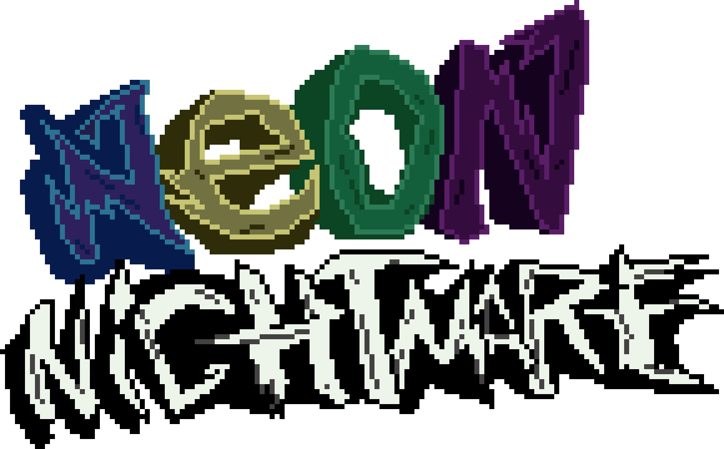 [c500fa] Neon Nightmare Pixel Art