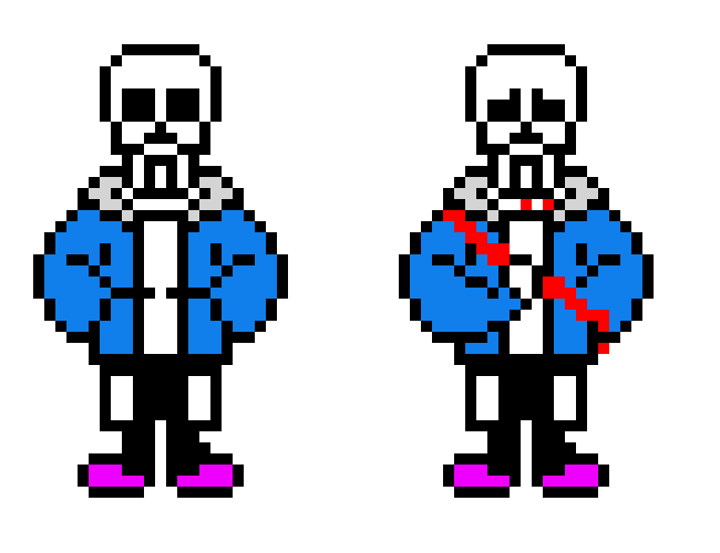 [10490e] Underswap papyrus, but its sans. 
