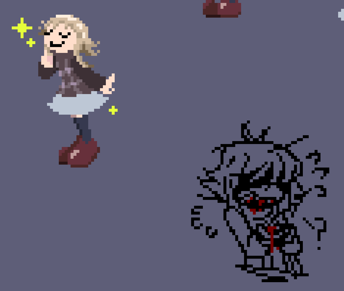 [777455] i think it's kinda weird how i have this smug version of Urotsuki and then this version with her teeth falling out---