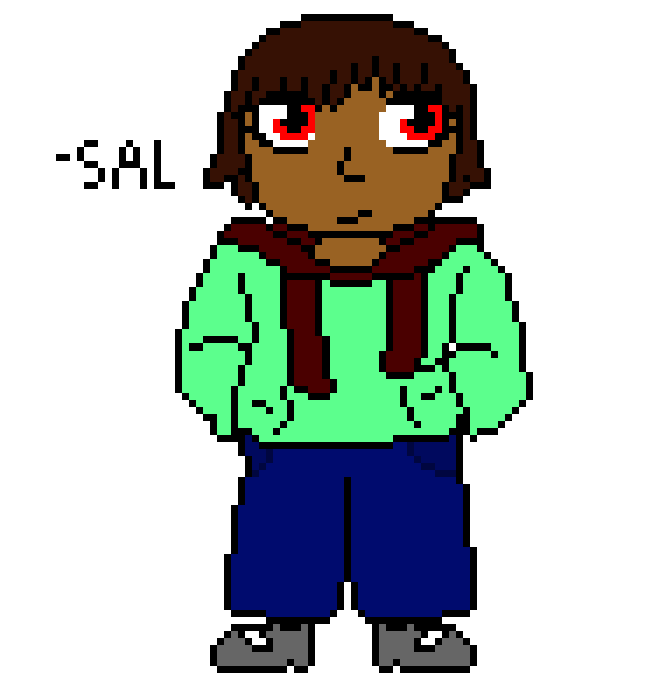 (desc) i have a question. would you believe that i used a Sans sprite for this? (thx Red for sending me a Sans sprite)
