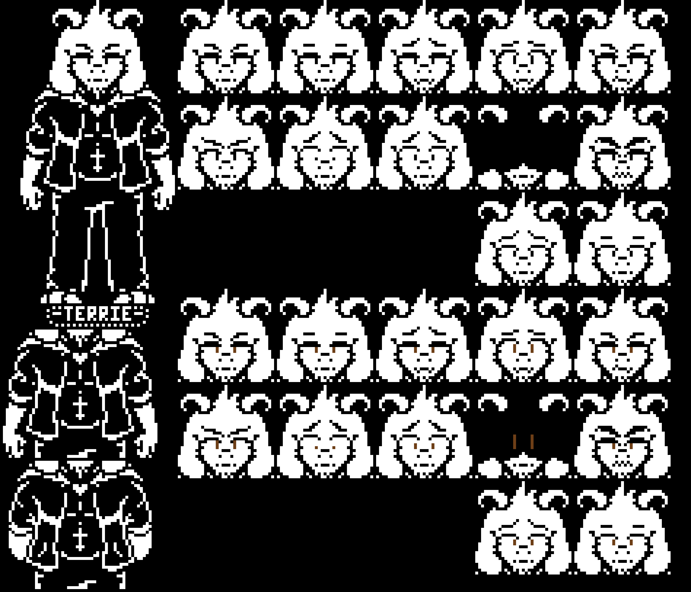 "The palette... Also the second copy of faces have brown eyes...