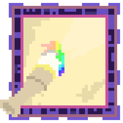 [777455] *Just then, a canvas appeared and a paintbrush along side it, it would then proceed to draw a picture of a Gear?*