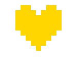 [ece41f] Undertale Heart Sprite (Justice)