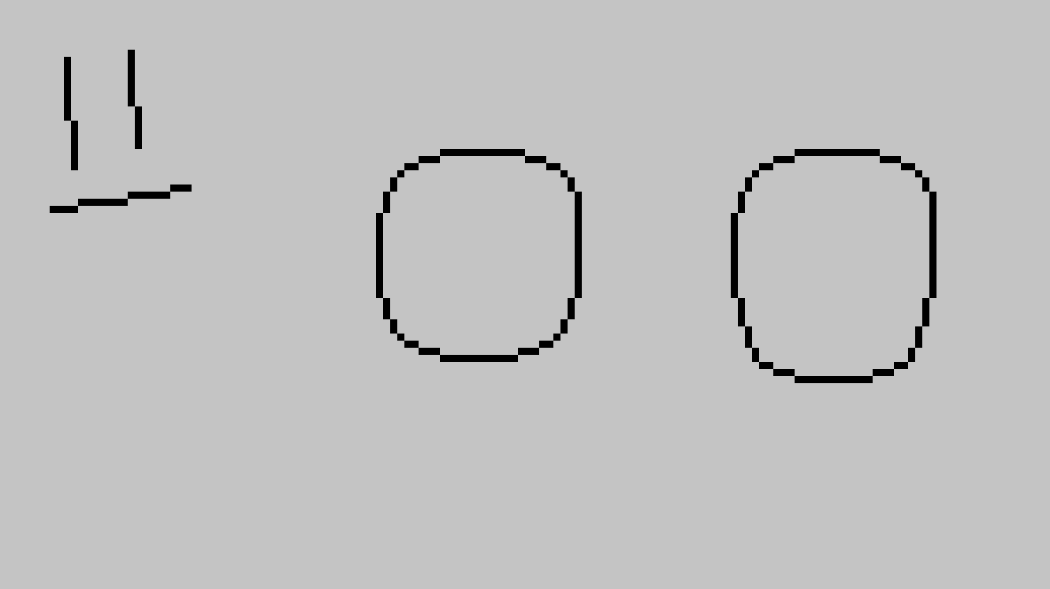 Few changes, uhh, here's some head shapes and a background. The right is more of a realistic styled one while the left is slightly cartoonier. But yeah, I recommend having a colored background, and going one pixel at a time, rather than pretending like you're actually drawing, that doesn't work much unless you have a bit more skill. Just a few tips -T