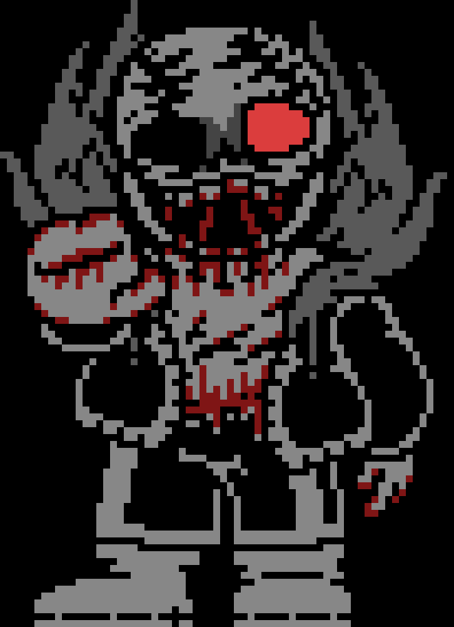 [aceee1] -The dust on the ground was just an illusion, something grabs terror from behind of the head and just slams his head on the ground on repeat-