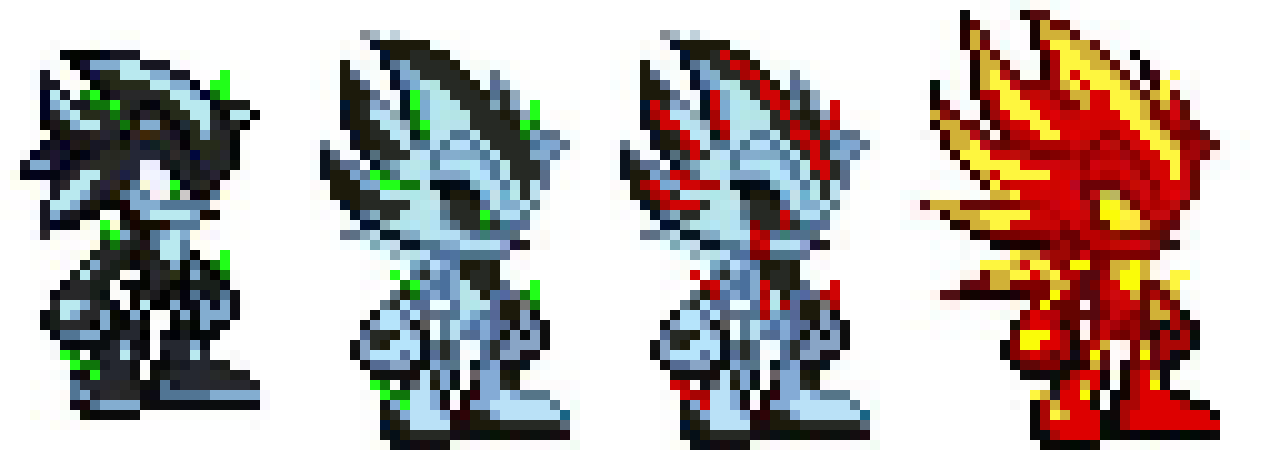 [45f97d] delta the emerald (base, super, negative super, ultimate negative)