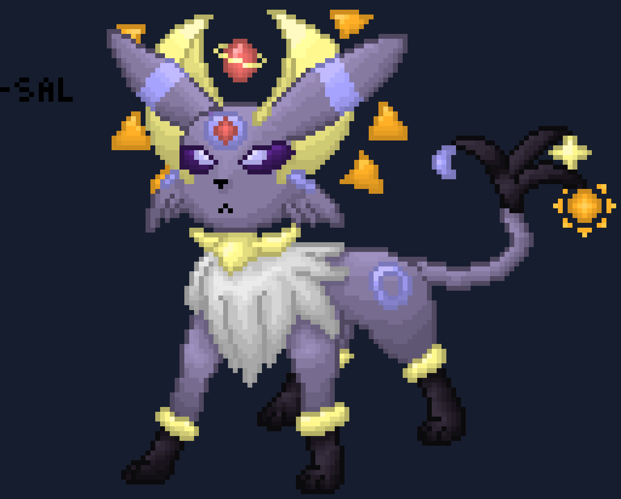 [777455] This was my persona before the Mismagius one you know me as now, since it was my original persona, of course it was named "Salunseon", but to keep the character, I renamed it "Selareon", I used to be an Espeon fusion hehe- :)