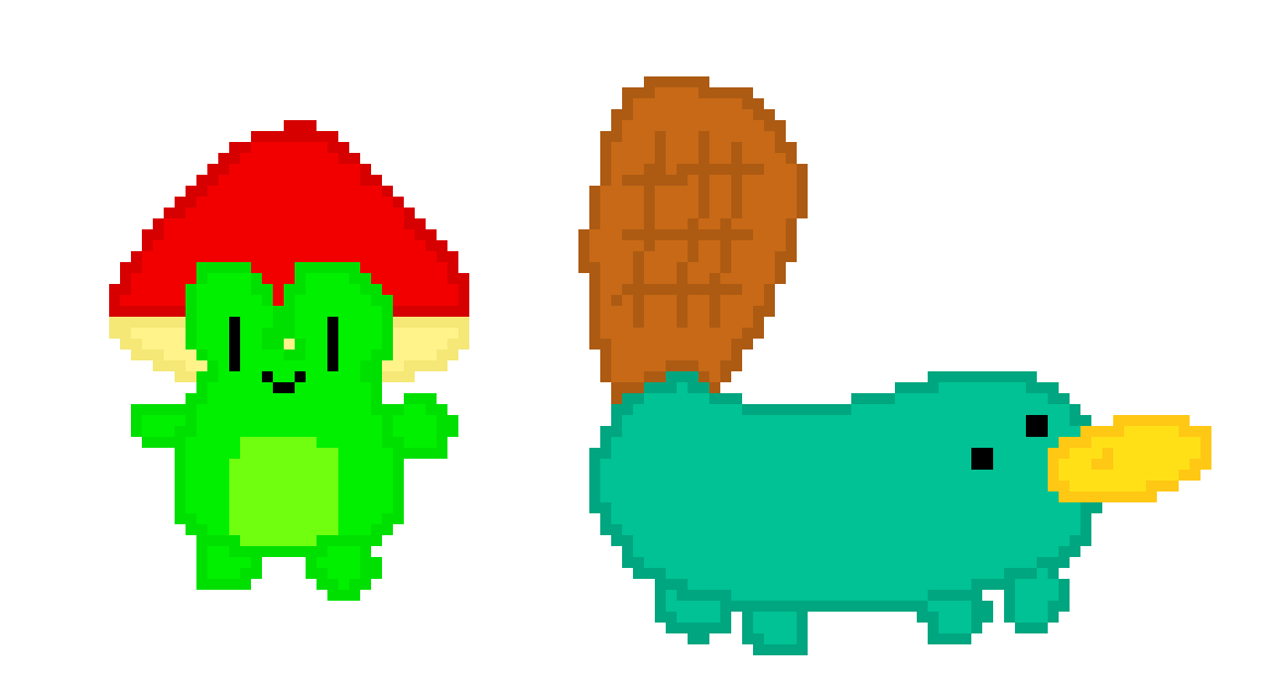 [d7483d] Mango Jr and Kazoo the Platypus