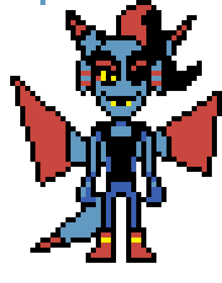 Undyne pixel art 