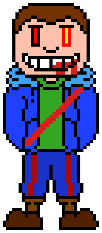 [d6b045] Me: *Summons Swords and aims them at chara*