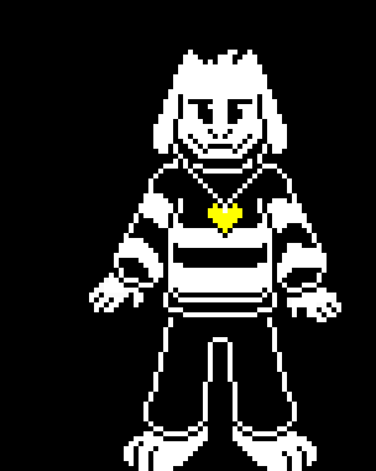 (hay kid try to make a sprite like mine)asriel/shadow