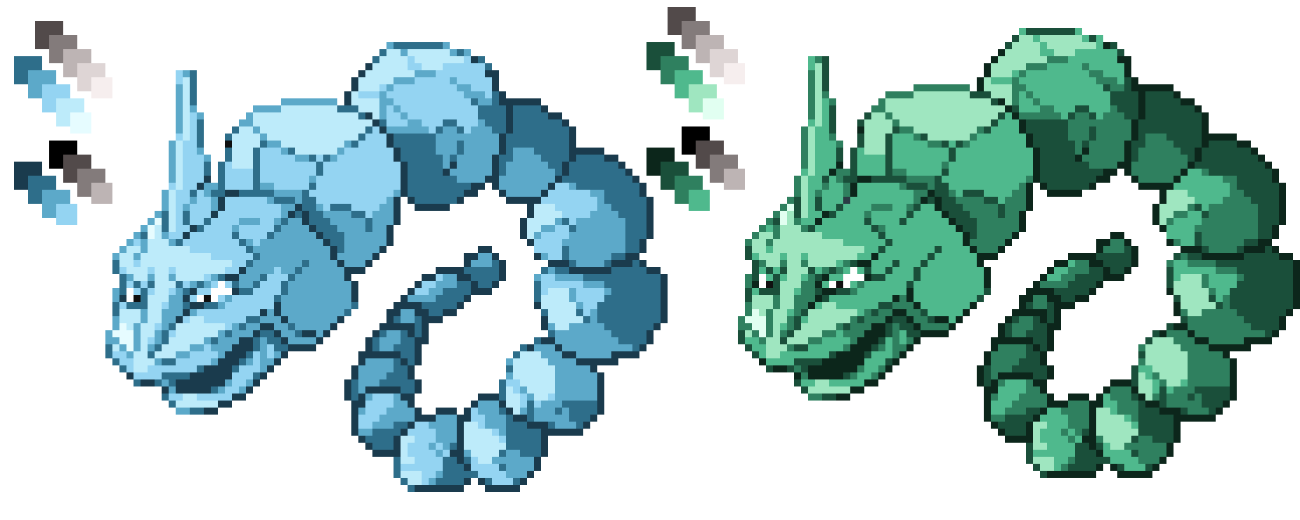 [f28dba] Crystal Onix and the Malachite shiny