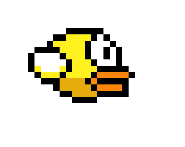 [689b85] Flappy Bird Pixel Art
