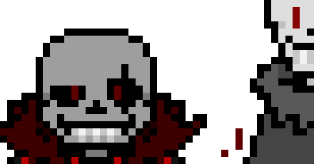 [7d7878] Fang the Psychopathic Skeleton and his brother, Grayskull the Skeleton, as a phantom - Undertale Style OC's ("OW update V2" and "Overworld Chart WIP (1000th post special)" Style)